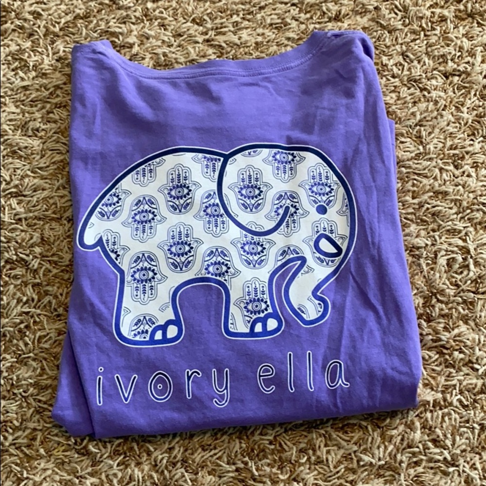 Purple Ivory Ella long sleeve shirt